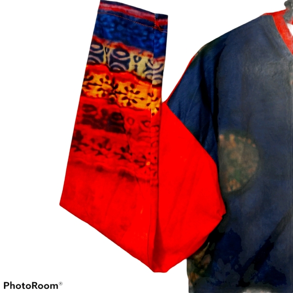 Fashion Concept women’s medium colorful deco print pullover blouse. NWT - Picture 7 of 8